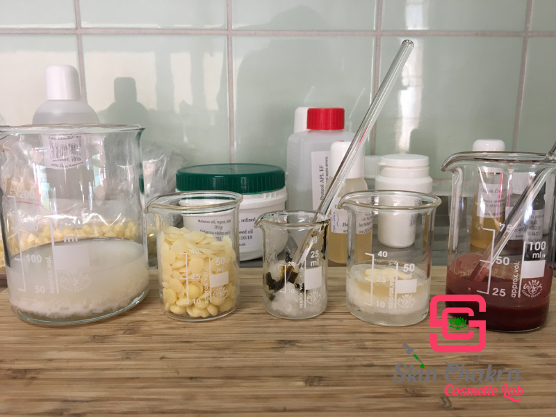 blend your phases in different beakers
