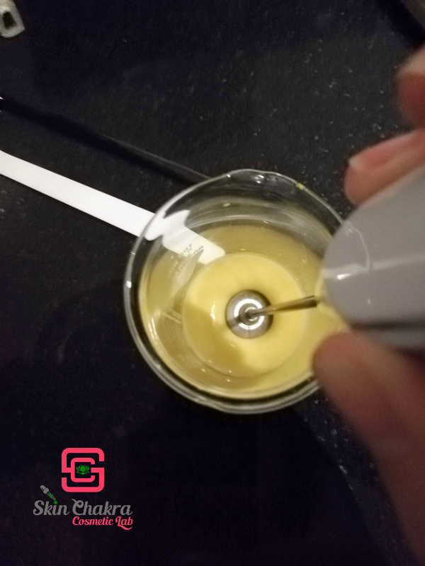 the viscosity increases as you add the oil