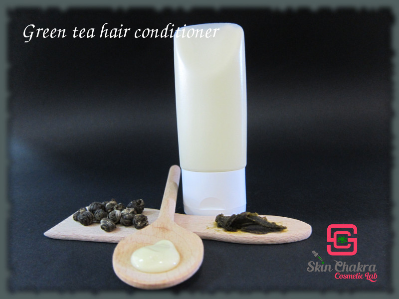 natural hair conditioner with green tea wax