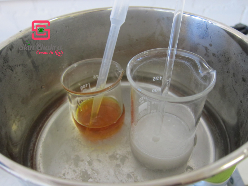 glycerine phase and oil phase