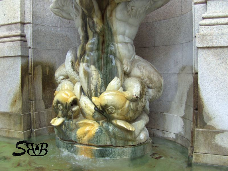 fountain in Milano city center