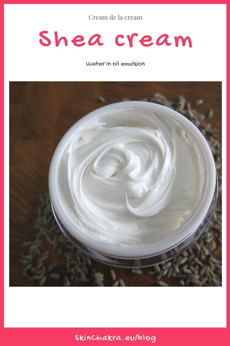 Water in oil shea cream with neocare