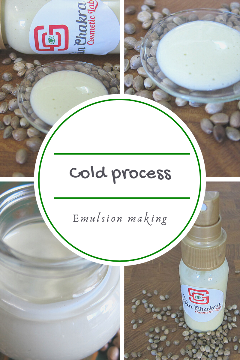 cold process prebiotic hemp emulsion