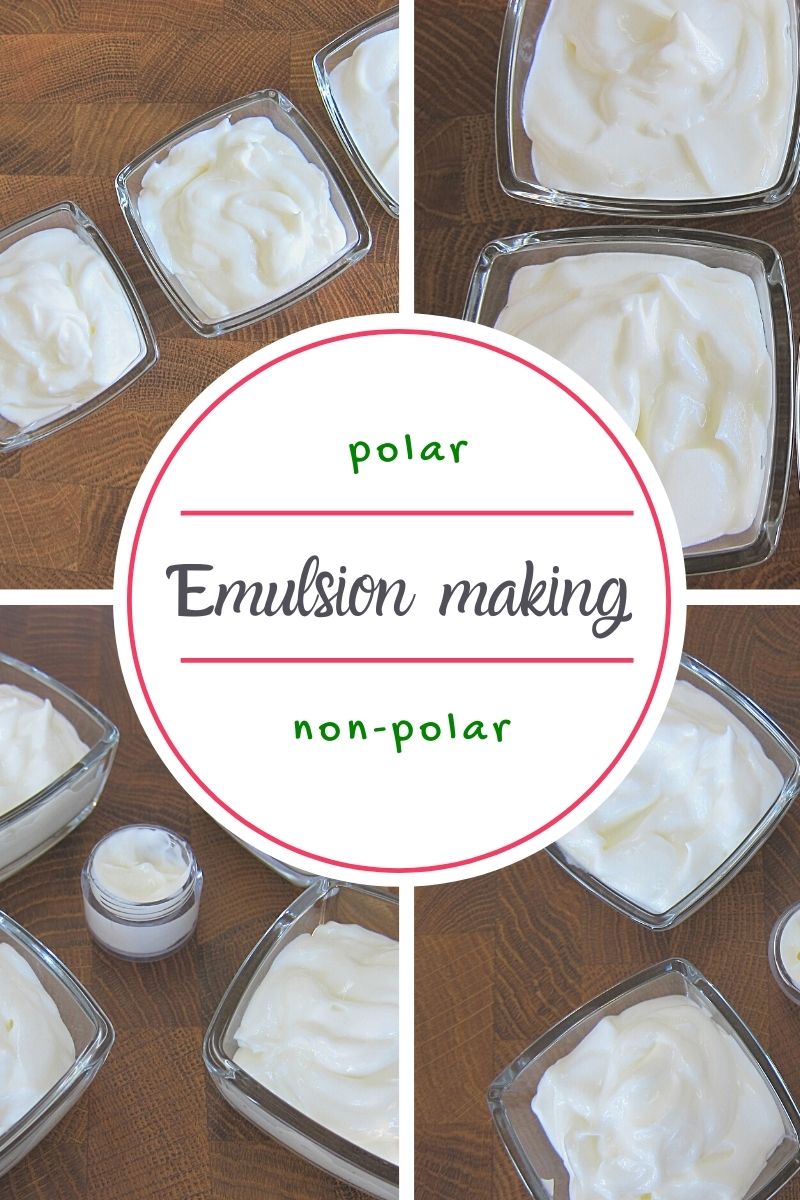 oil polarity-emulsion making