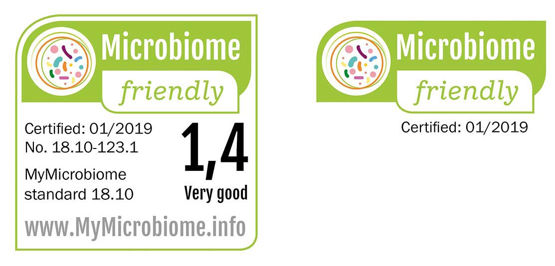 micribiome friendly certificate