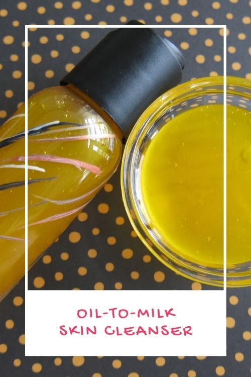 how to make an oil-to-milk cleanser