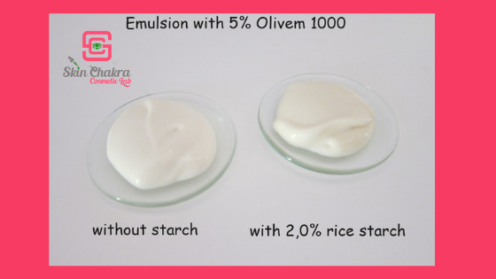 olivem 1000 for water in oil emulsion